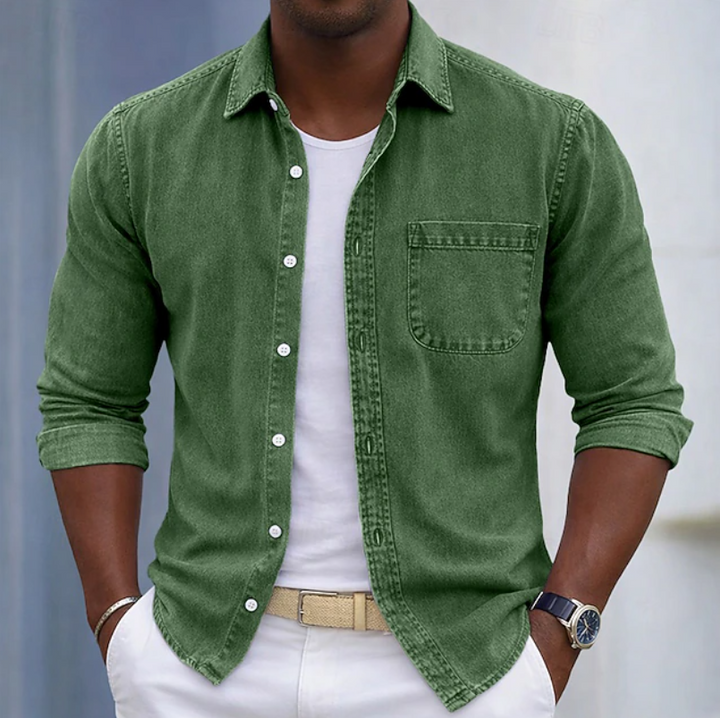 Cromwell - Camisa de manga larga suave al tacto