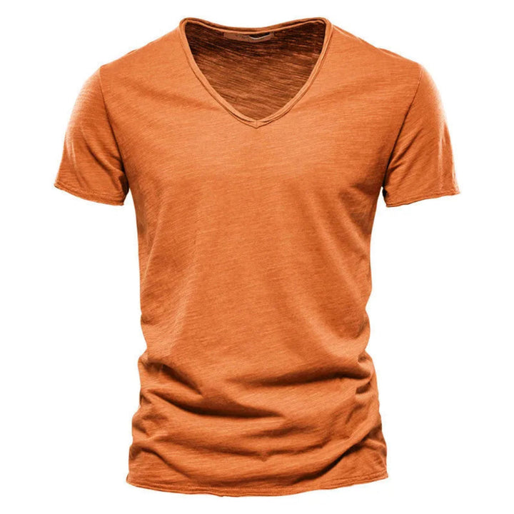 Jackson - Playera de cuello en V profundo, suave al tacto