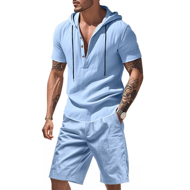 Dylan - Conjunto de sudadera transpirable y shorts