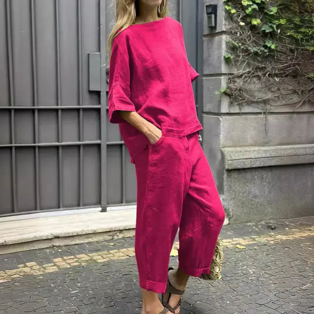 Kailey - Elegante conjunto informal de dos piezas