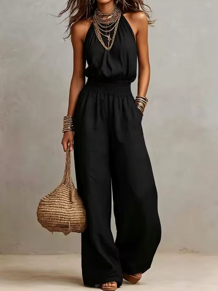 Elenie - Enterizo ligero con cuello halter