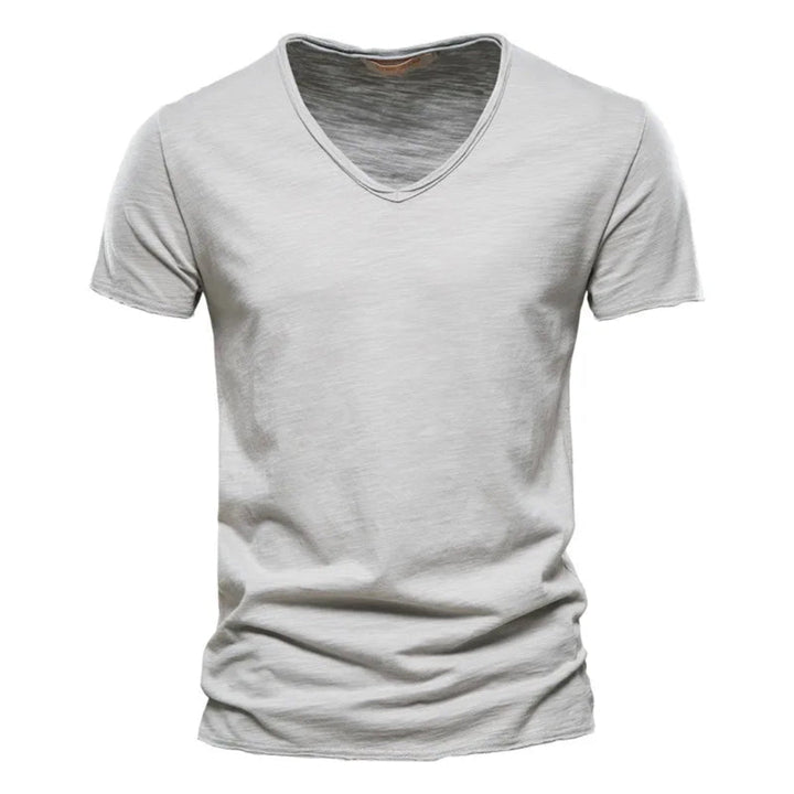 Jackson - Playera de cuello en V profundo, suave al tacto