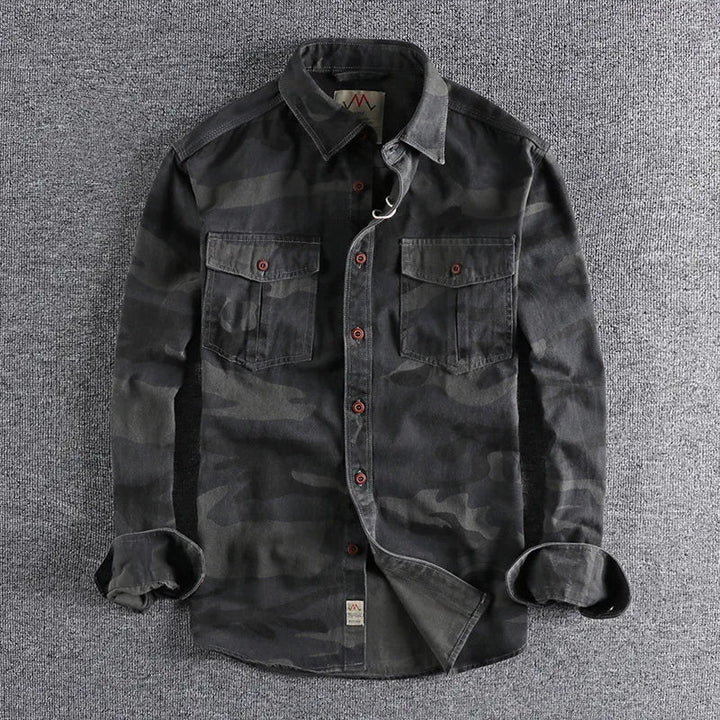 Corvin - Camisa de camuflaje premium