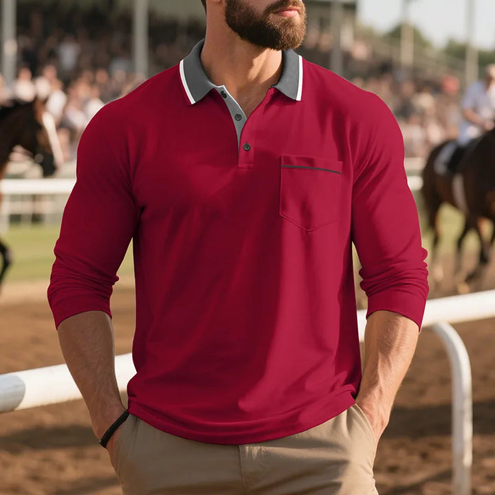 Balcombe - Polo de manga larga de tacto suave