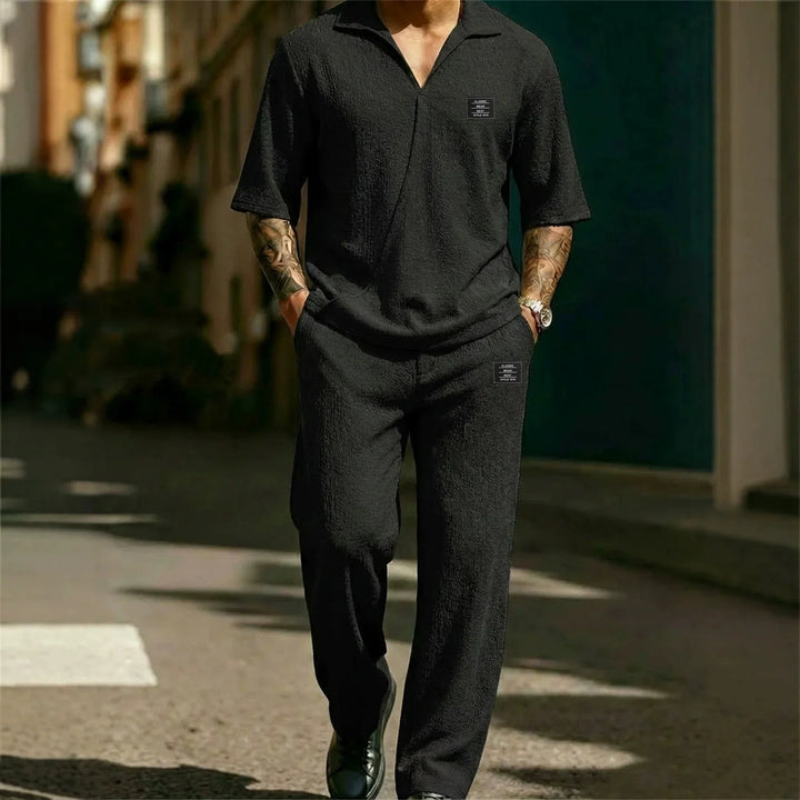 Ansel - Conjunto de dos piezas suave al tacto para hombre