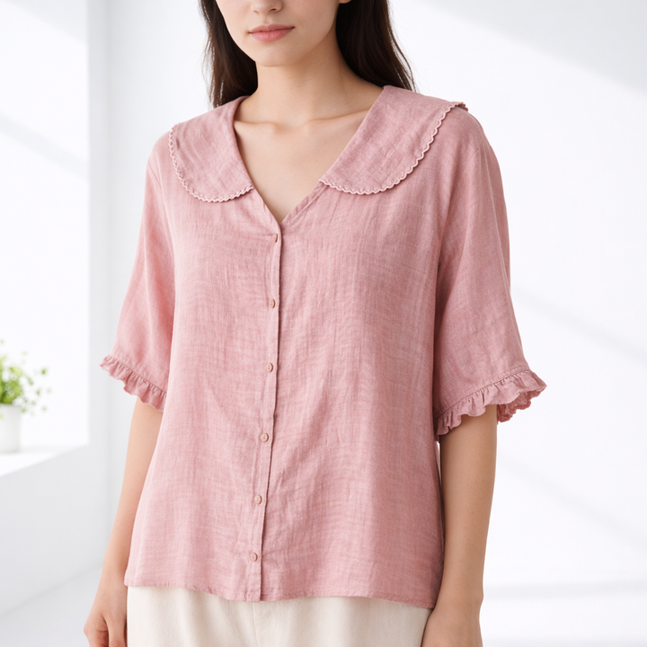 Ceryssa - Blusa de tacto suave