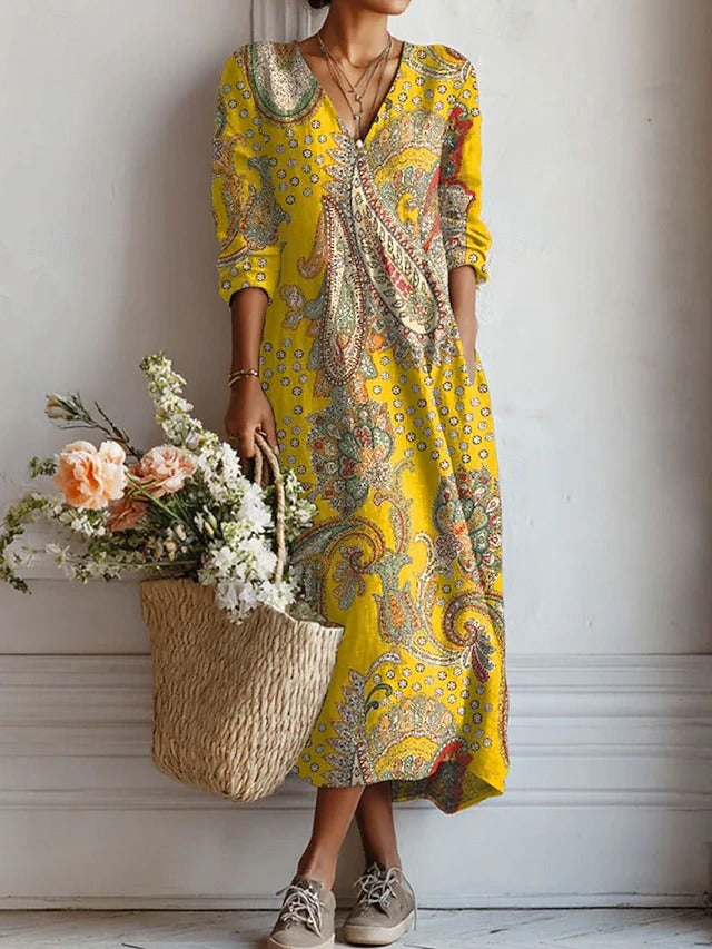Felicidad - Vestido floral suave al tacto