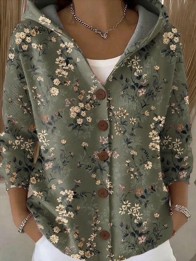 Galirae - Camisa abotonada con capucha