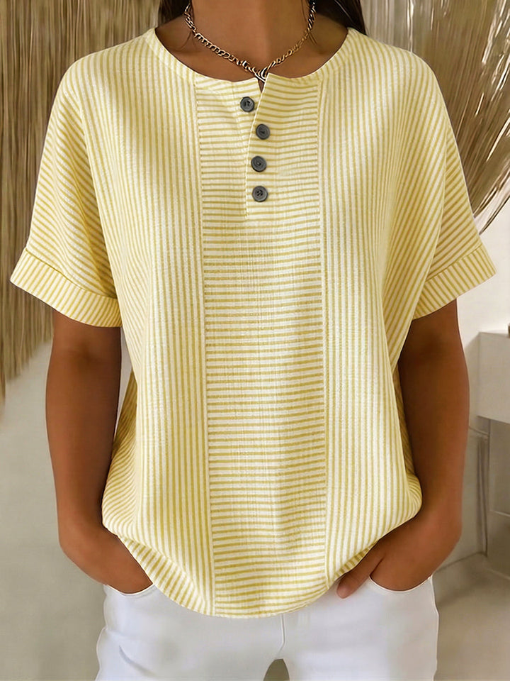 Lavinia - Blusa de rayas resistente a la decoloración
