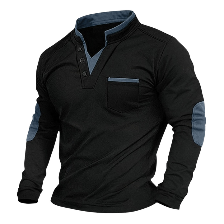Arven - Camiseta Henley casual