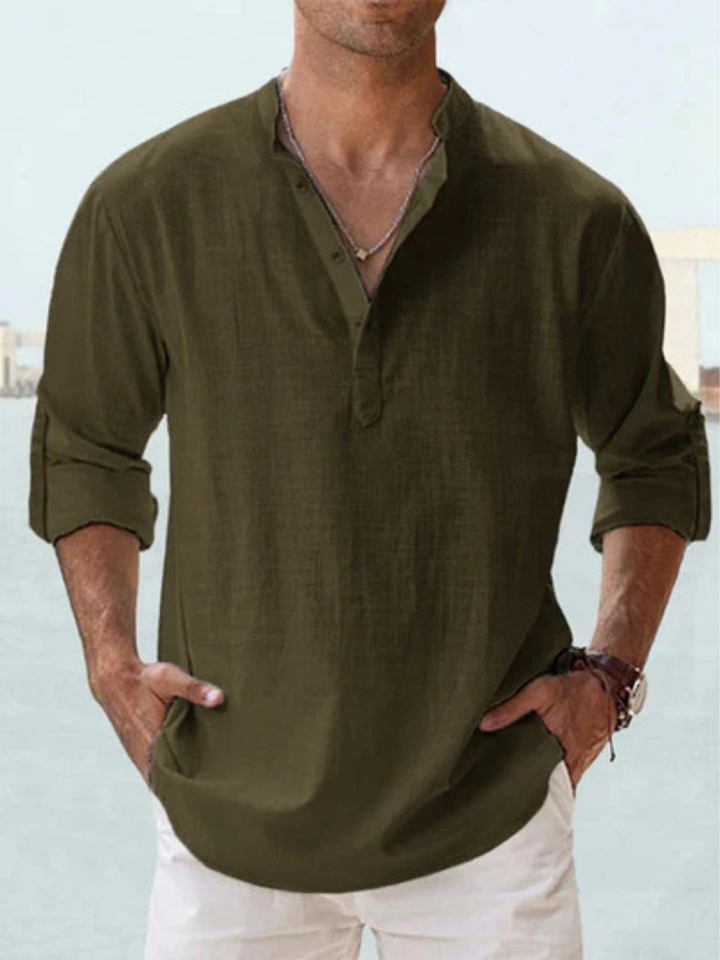 Bainford - Camisa de lino ligera