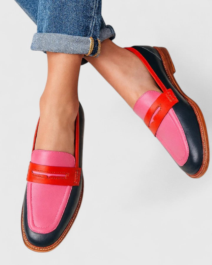Jovena - Mocasines de tacón con pulsera al tobillo elegantes