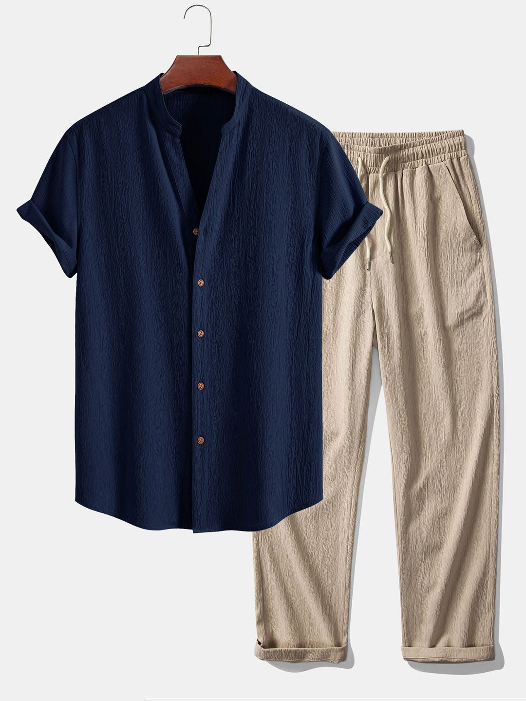 Larkin - Conjunto texturizado de dos piezas
