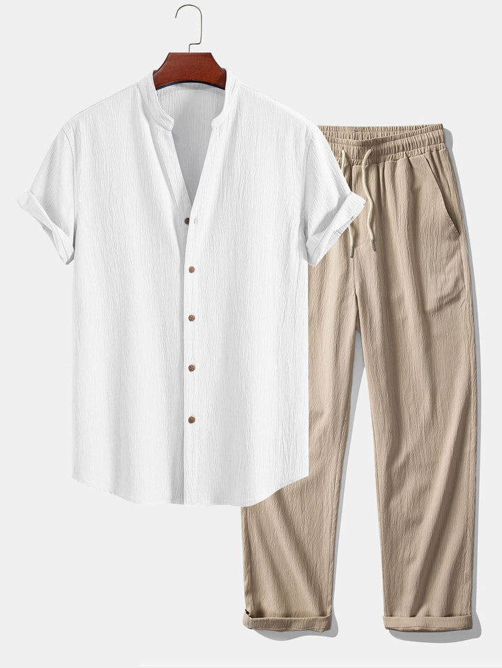 Larkin - Conjunto texturizado de dos piezas
