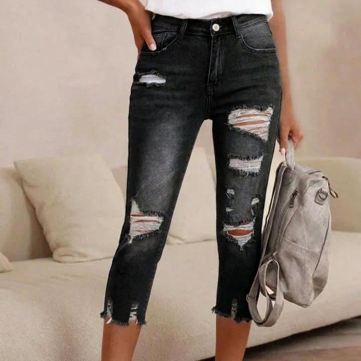 Delina - Jeans desgastados