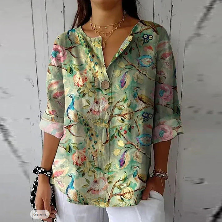 Selynra - Blusa ligera con estampado floral