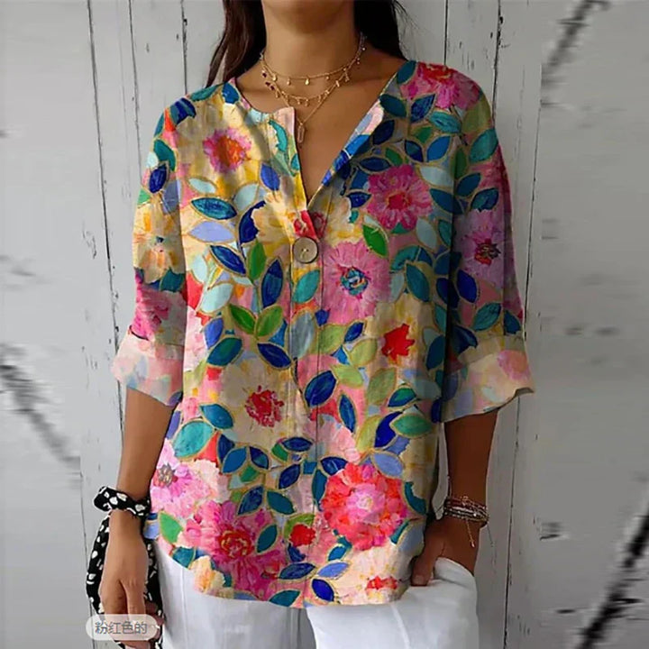 Selynra - Blusa ligera con estampado floral