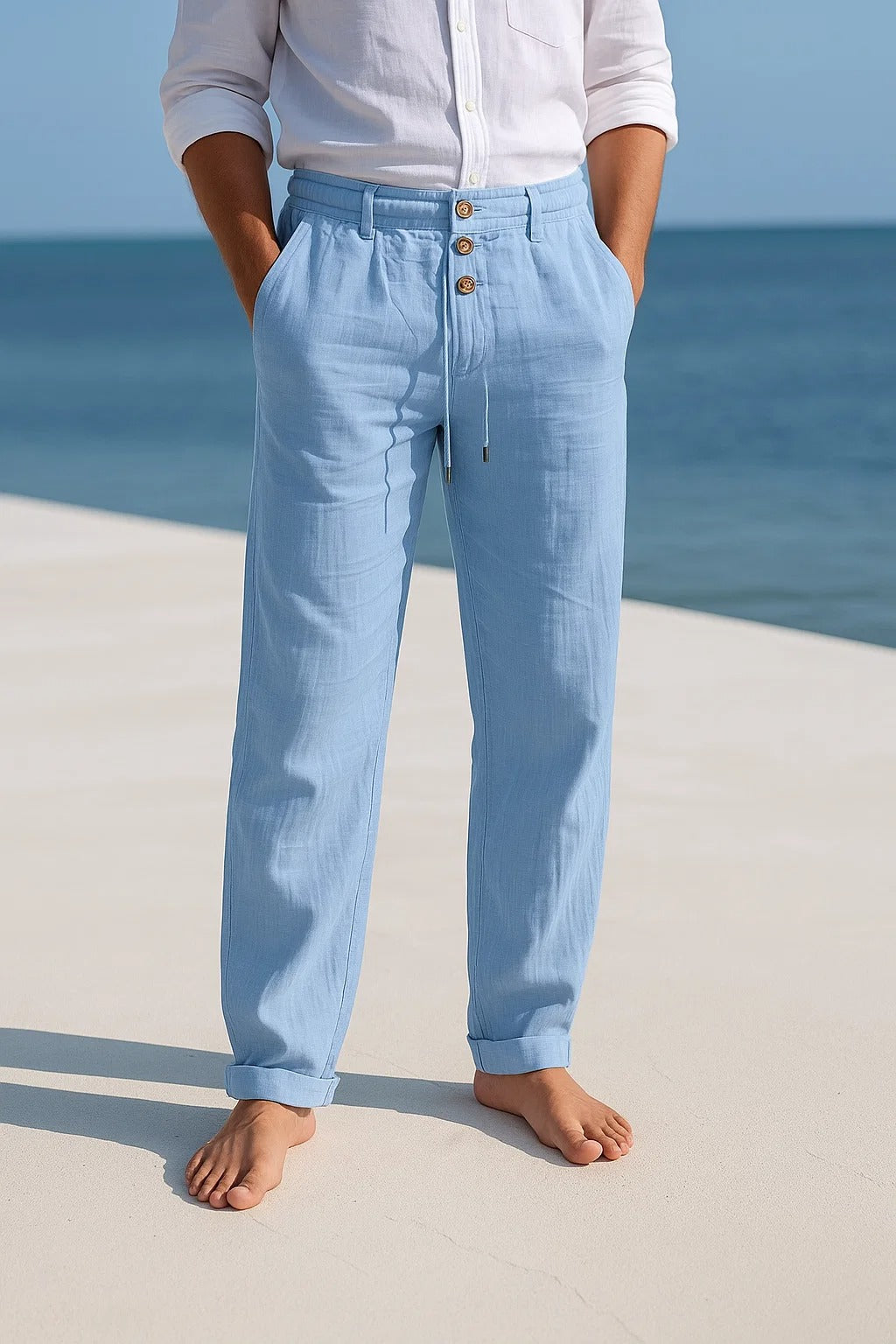 Kenneth - Pantalón ligero de lino