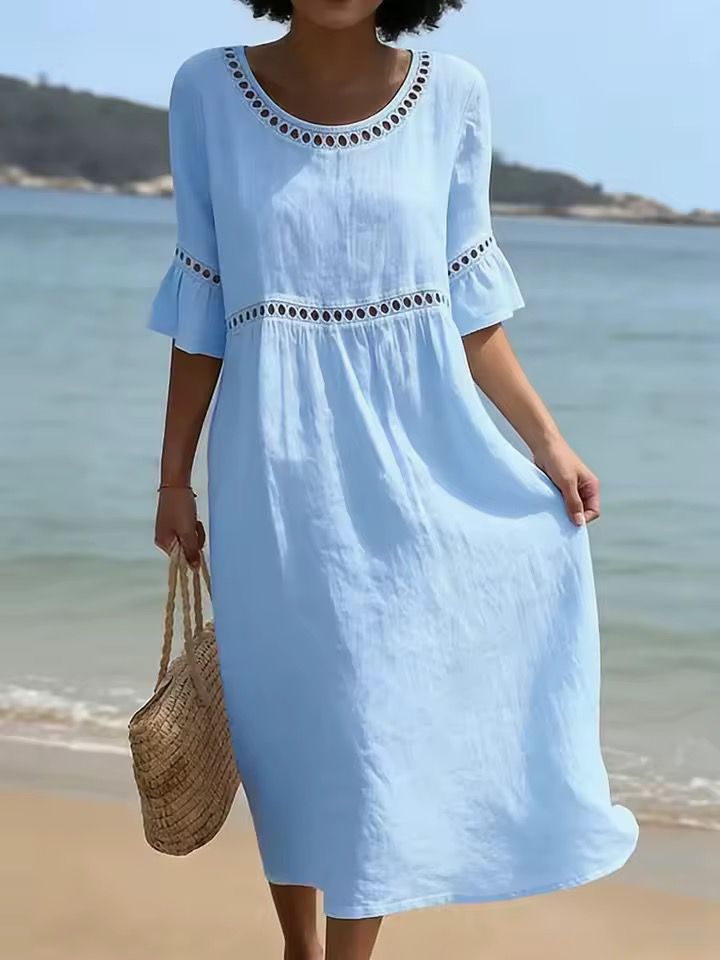Devina - Vestido maxi fresco
