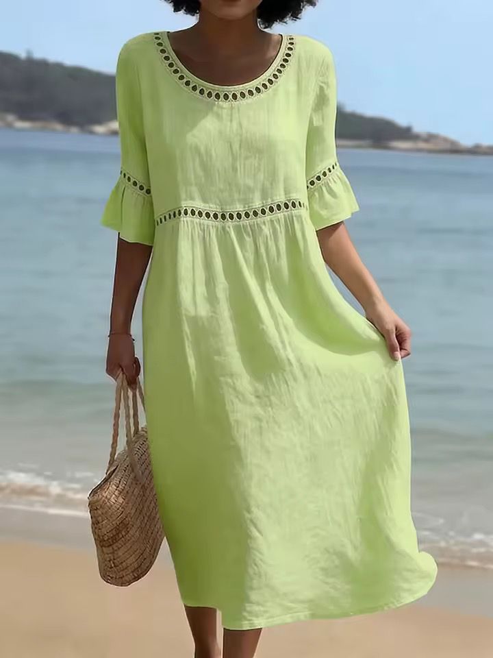 Devina - Vestido maxi fresco