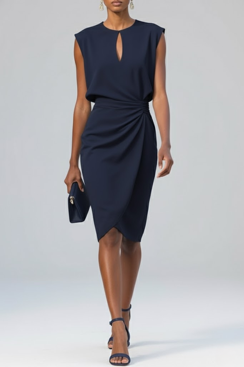 Gisella - Vestido de cóctel midi elegante