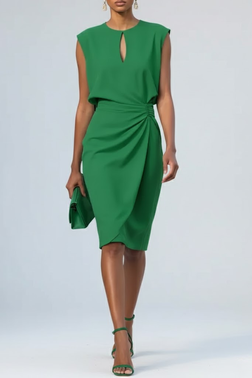 Gisella - Vestido de cóctel midi elegante