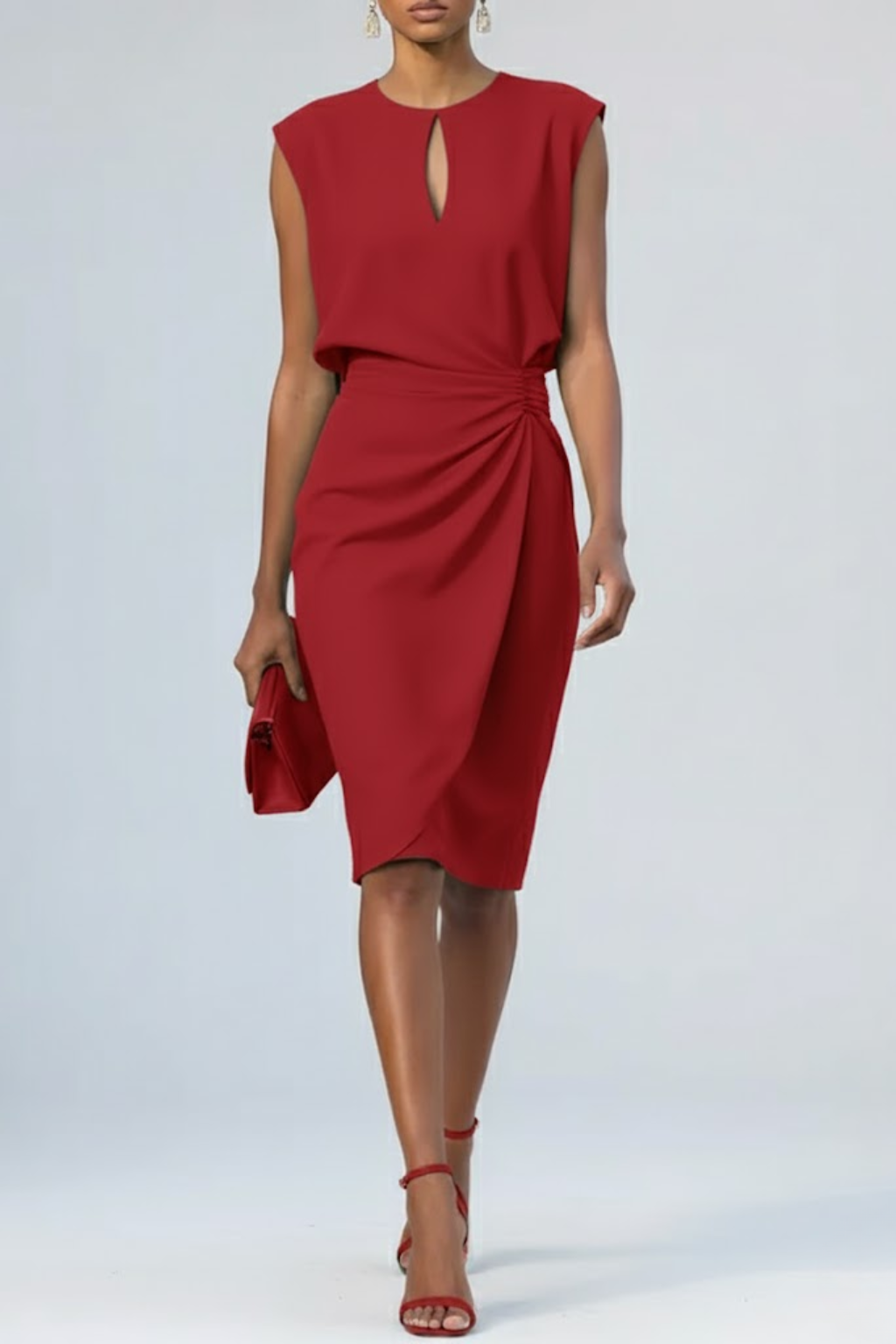 Gisella - Vestido de cóctel midi elegante