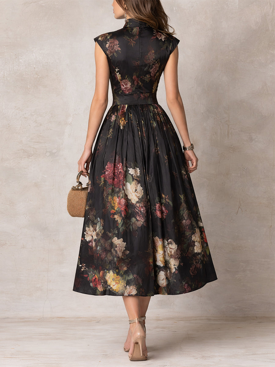 Astoria - Vestido midi satinado