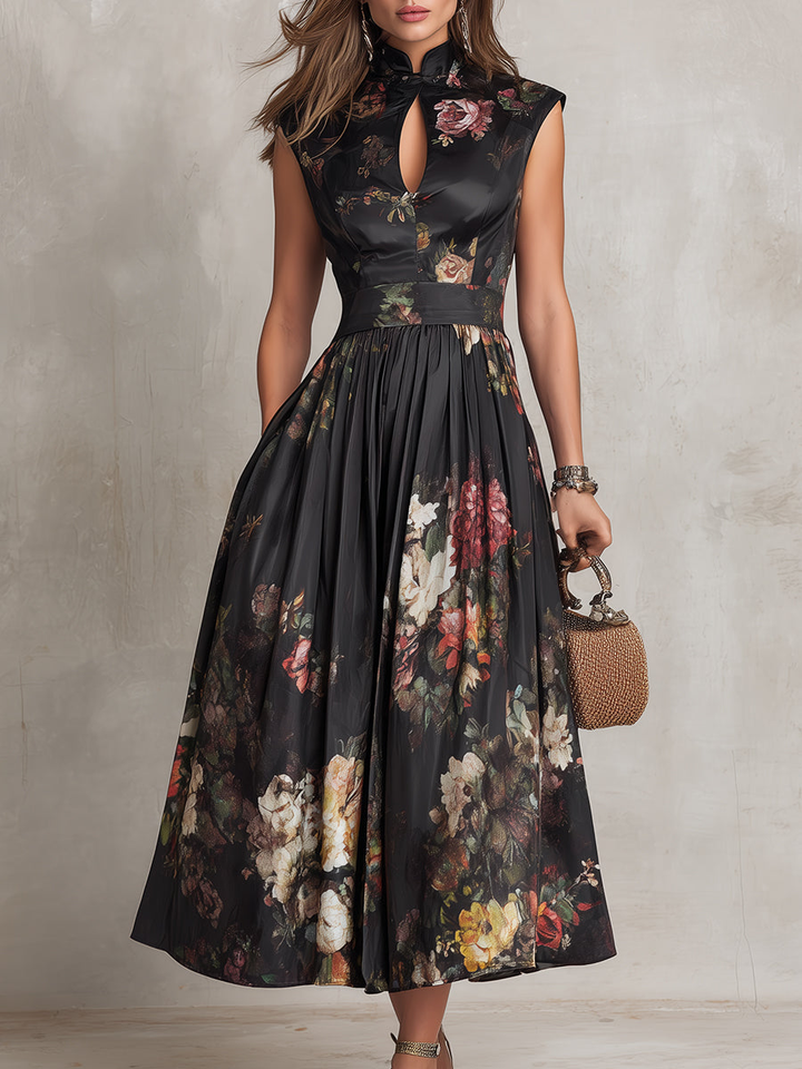 Astoria - Vestido midi satinado