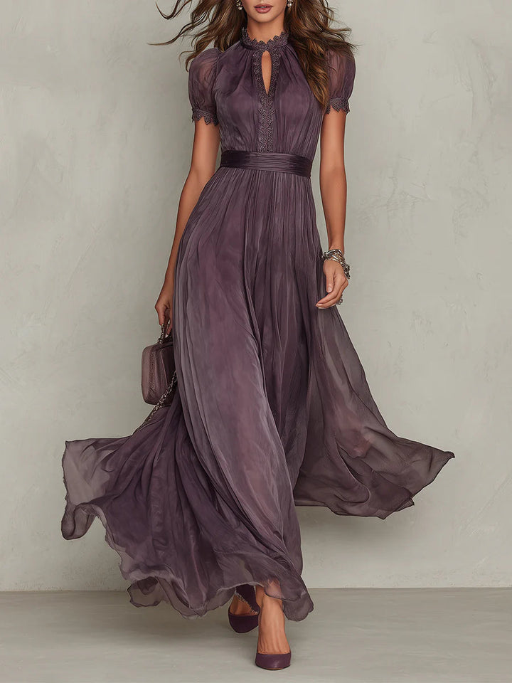 Jacinda - Vestido maxi etéreo con escote lágrima