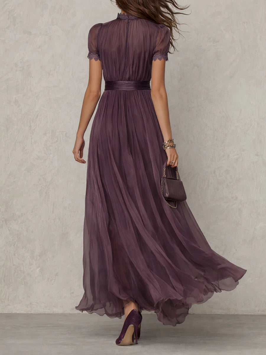 Jacinda - Vestido maxi etéreo con escote lágrima