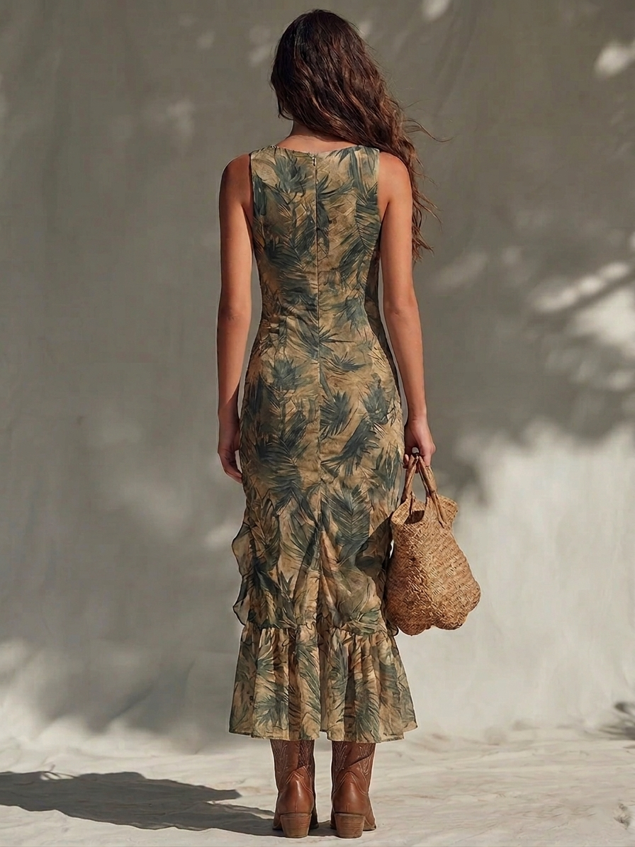 Tahlina - Vestido maxi vaporoso