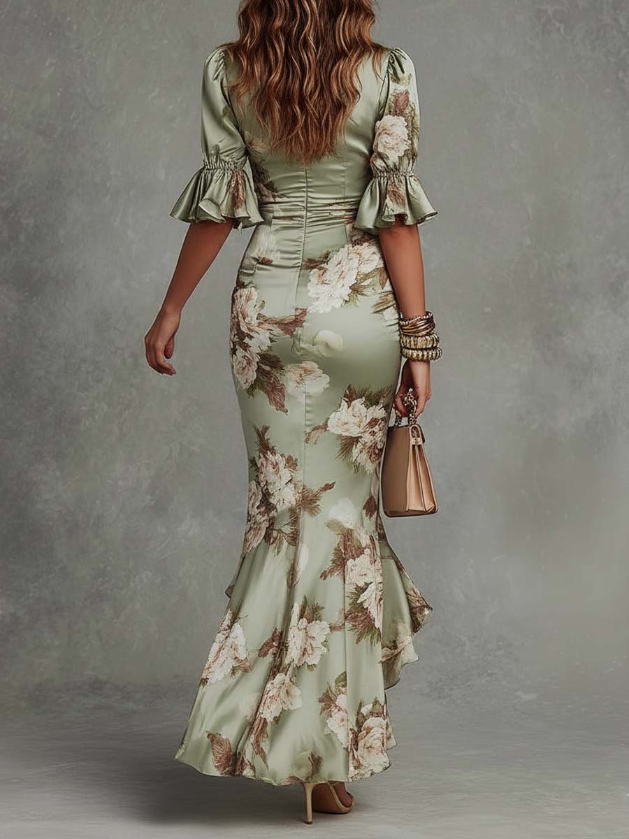 Jamie - Vestido floral de tacto suave