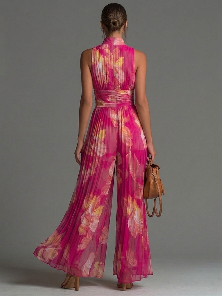 Odessa - Jumpsuit de pierna ancha de tacto suave