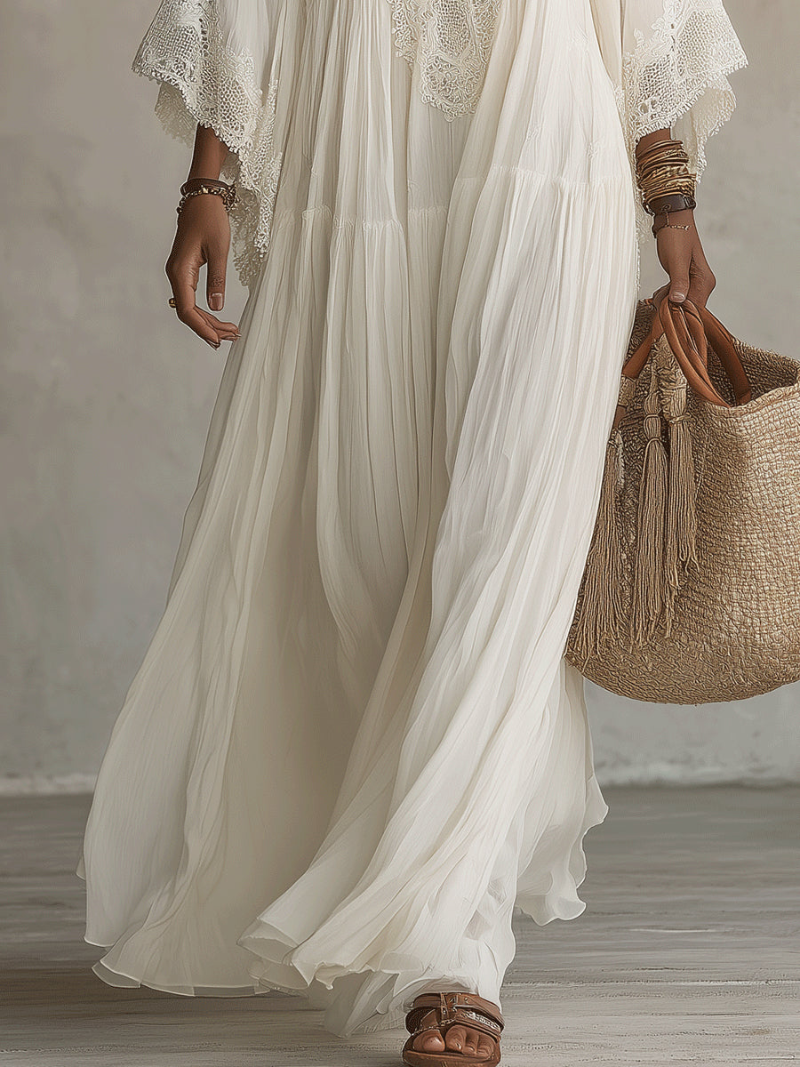 Annelis - Vestido maxi etéreo