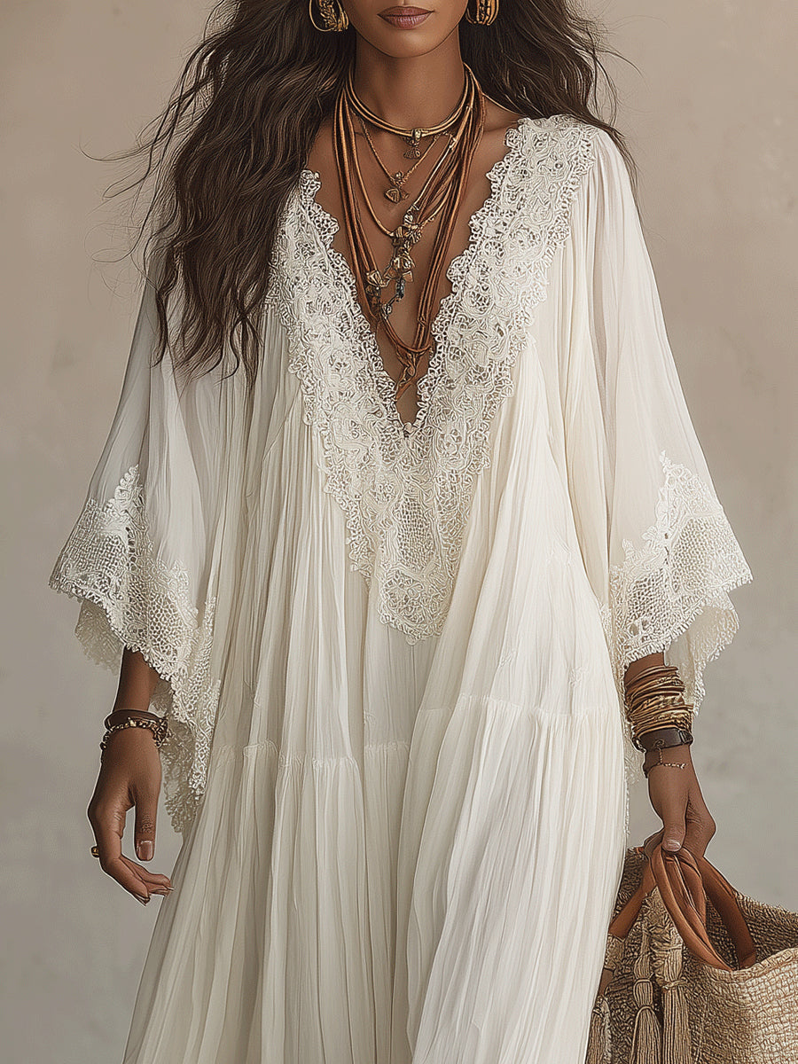Annelis - Vestido maxi etéreo