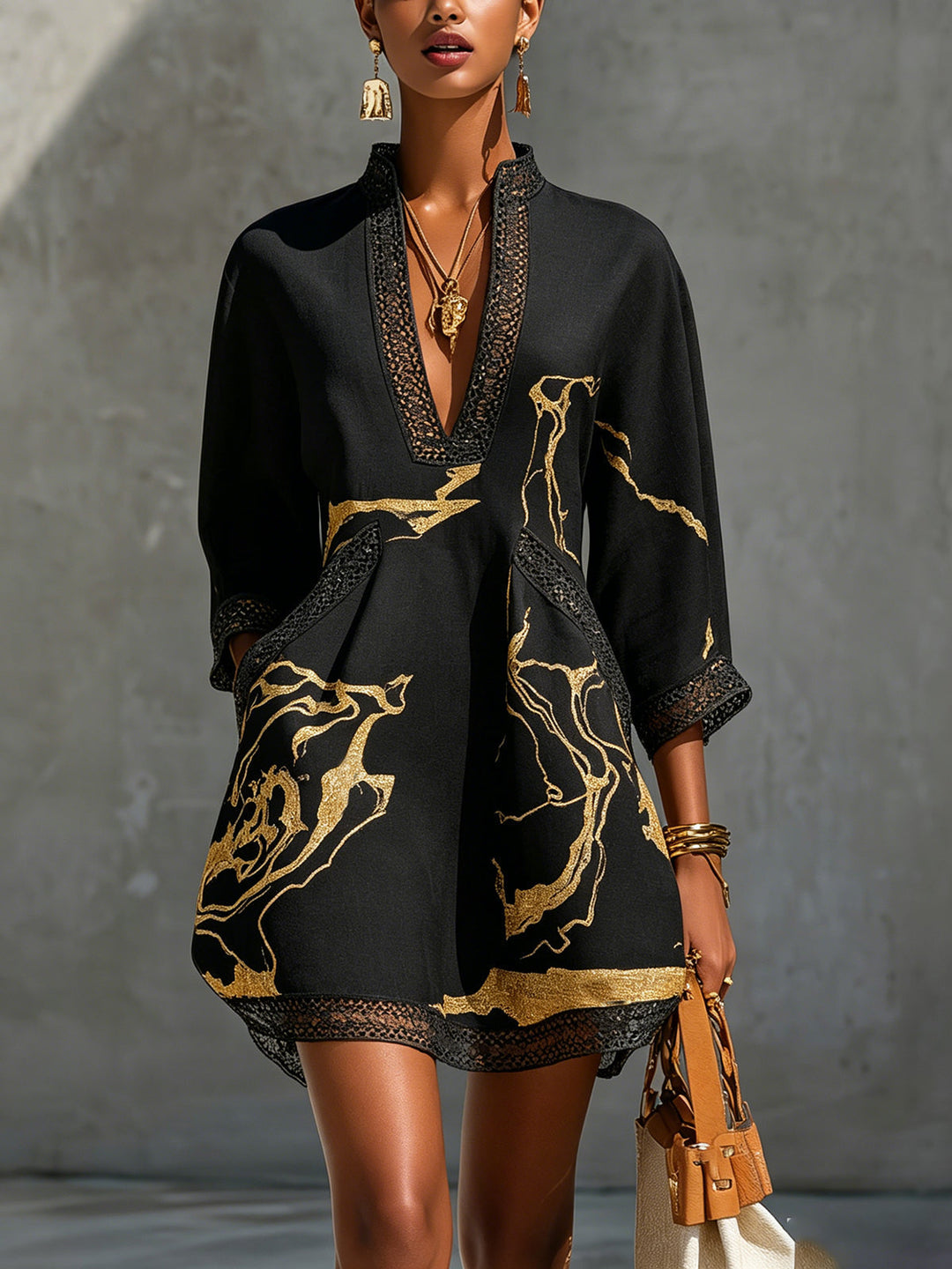 Estelline - Vestido línea A de lino premium