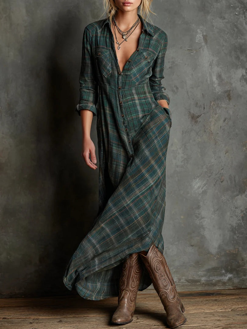 Zuri - Vestido Camisero Maxi Elegante