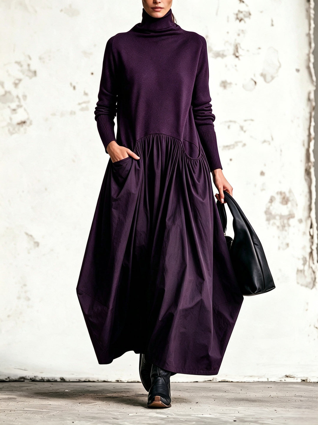 Jessa - Vestido oversize de tacto suave