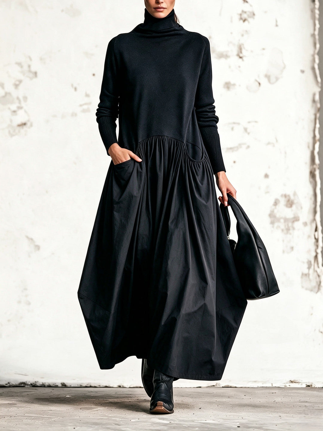 Jessa - Vestido oversize de tacto suave