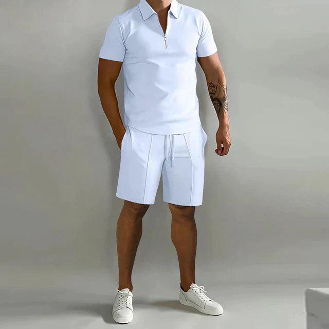 Fenton - Conjunto ligero de polo y shorts