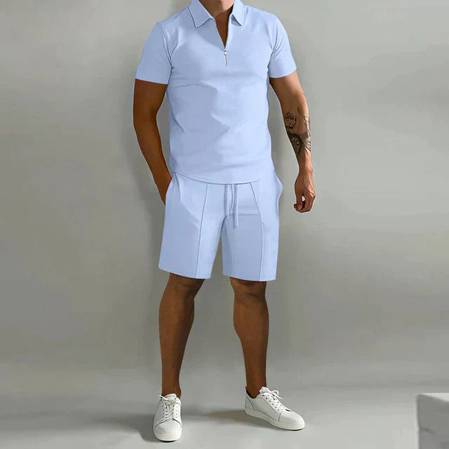 Fenton - Conjunto ligero de polo y shorts