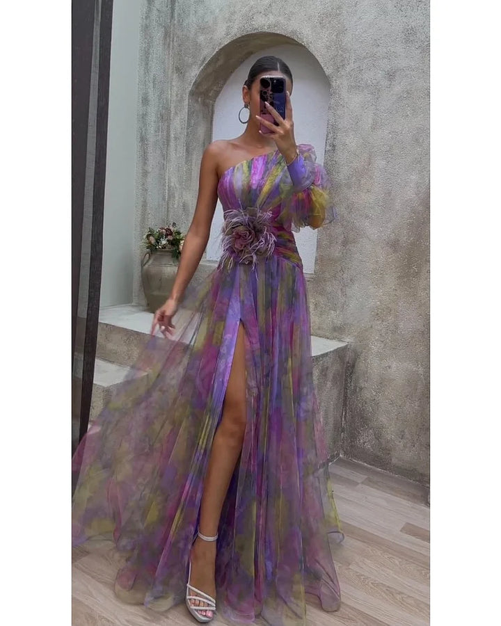 Mila - Vestido de manga larga, suave al tacto