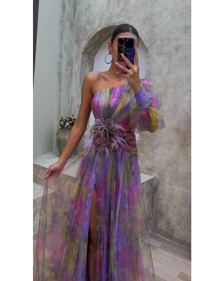 Mila - Vestido de manga larga, suave al tacto