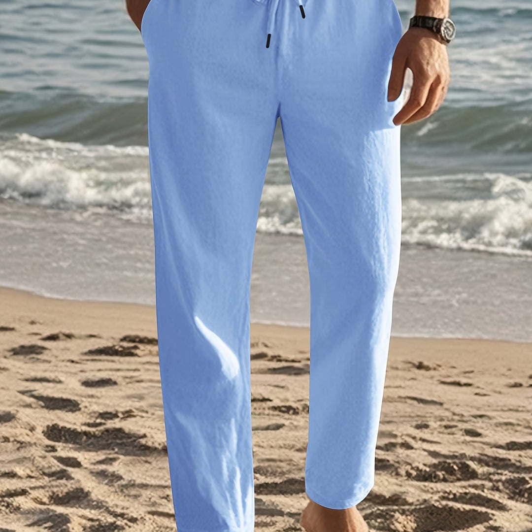 Wilfred - Pantalones de lino de corte relajado