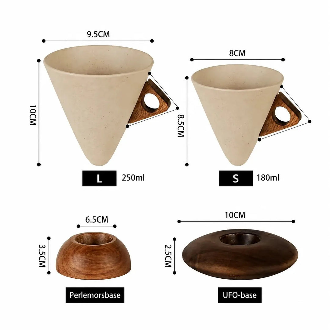 Mabel - Taza de café cónica premium