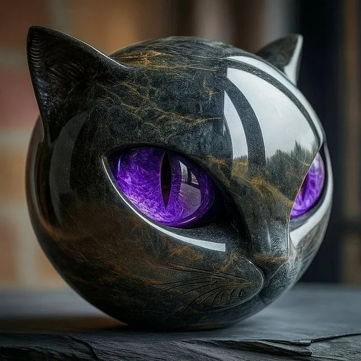 Elliana - Orbe de gato de obsidiana