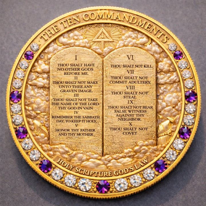 Wilmot - Moneda conmemorativa de los Diez Mandamientos de Jesucristo