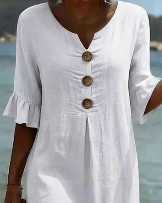 Jonquil - Vestido casual con botones al frente
