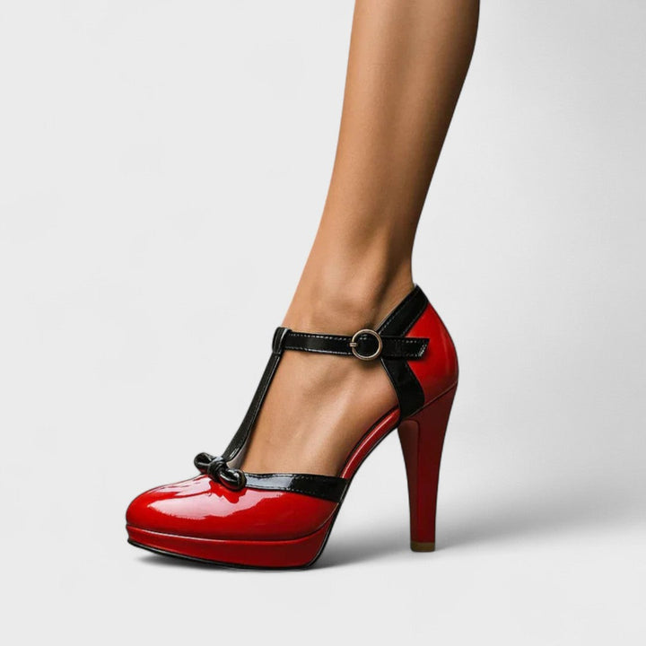 Velena - Tacones de plataforma con tira en T